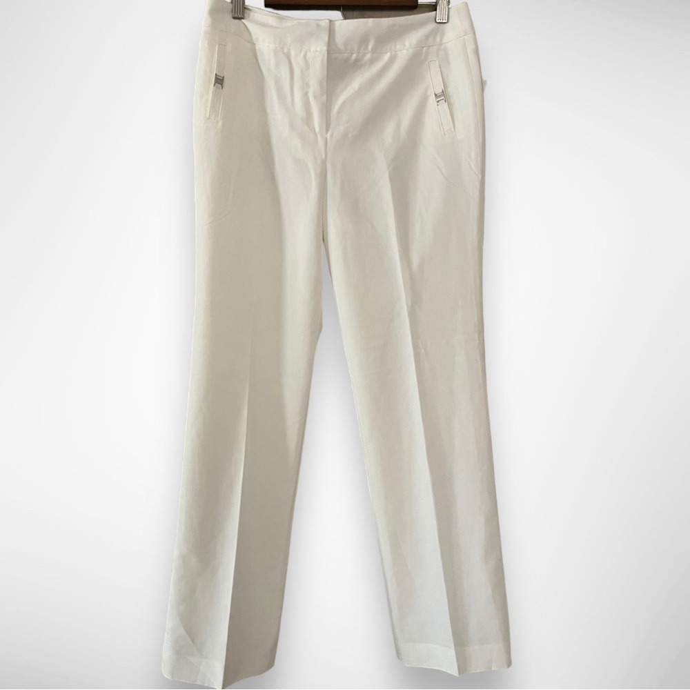 ZAC & RACHEL PETITE‎ Women’s Winter White Lined Casual Pants Size 10P | NWT